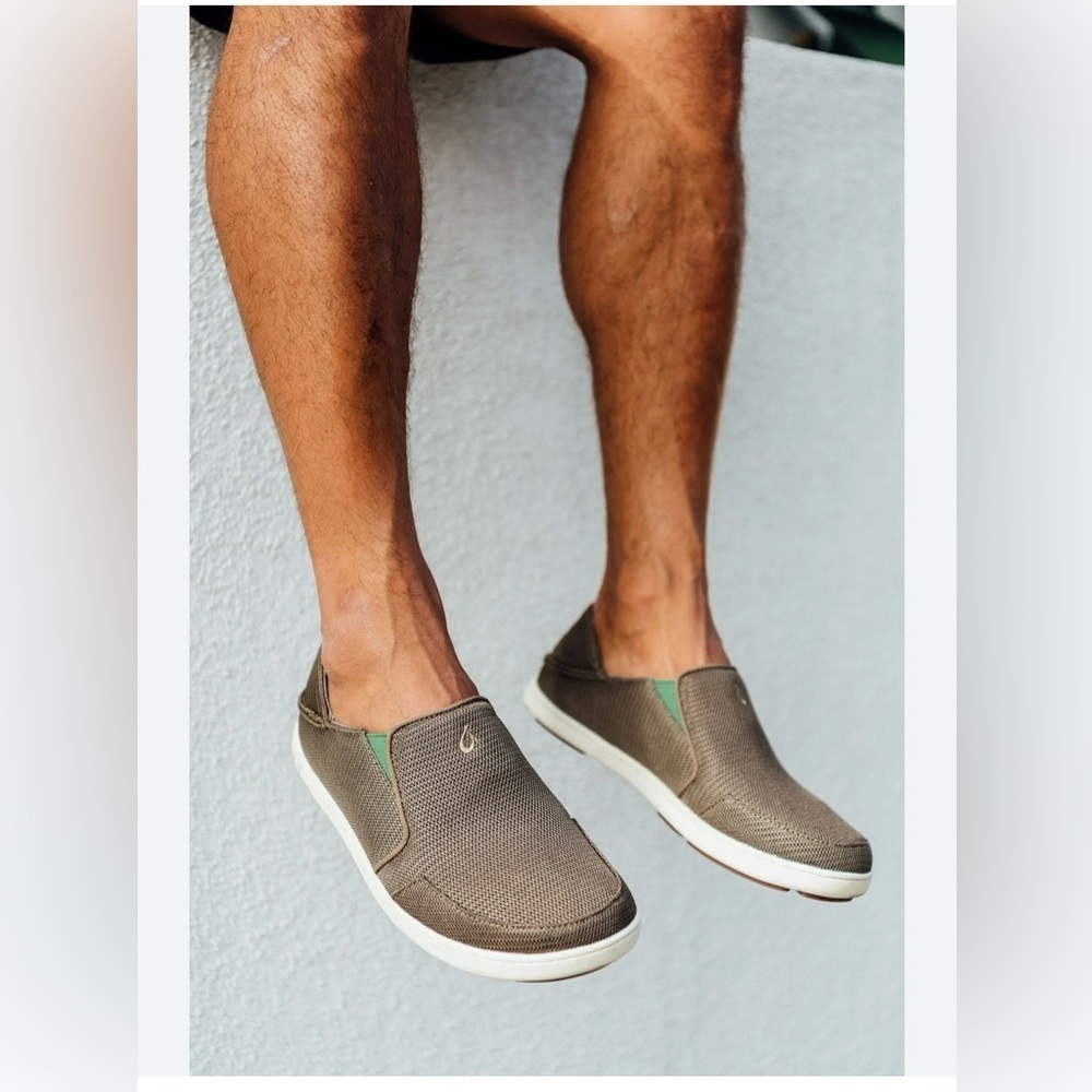 Olukai Men’s Shoes Nohea Mesh Slip On Size 9 Boat Shoes